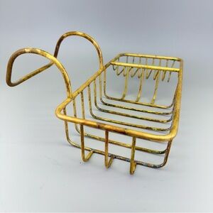 Vintage Brass Clawfoot Tub Caddy
